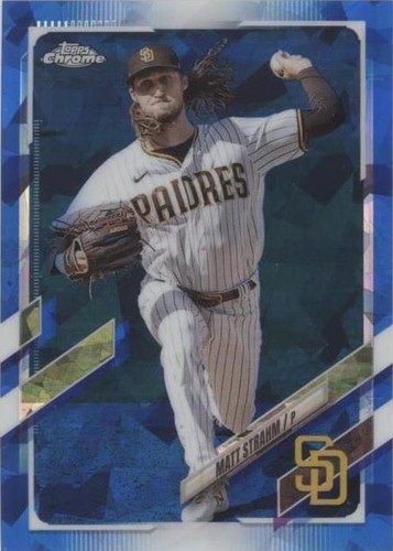2021 Topps Chrome Update Series Sapphire Edition - Matt Strahm #US188