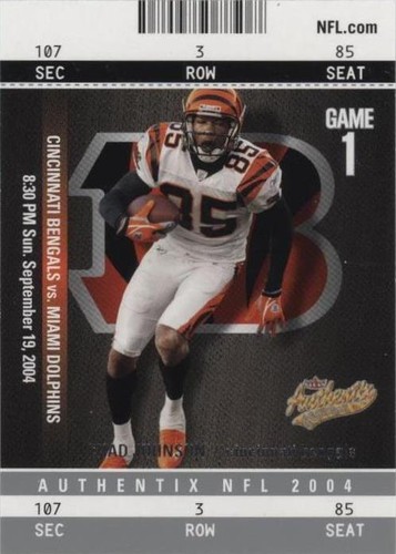 2004 Fleer Authentix Chad Johnson #9