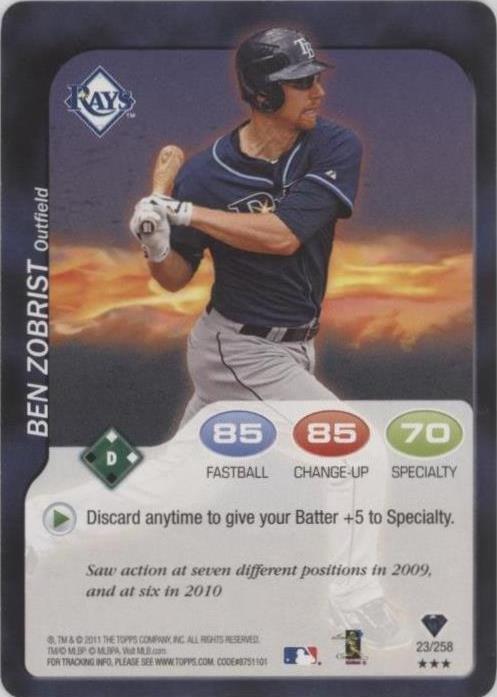 2011 Topps Attax - Ben Zobrist #23