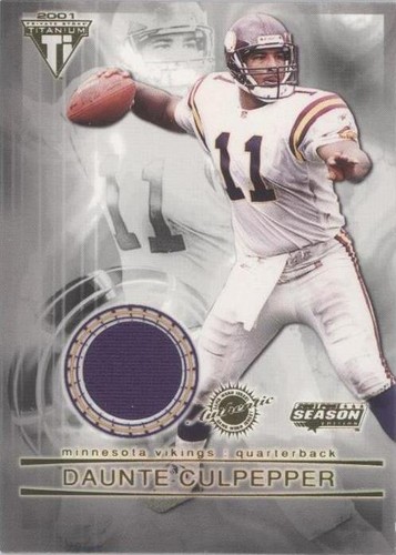 2001 Pacific Private Stock Titanium Postseason Daunte Culpepper #61
