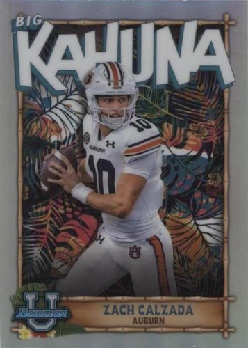 2022 Bowman University Chrome Zach Calzada #TBK-18