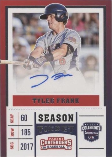 2017 Panini Elite Extra Edition - Tyler Frank #USAT-TF