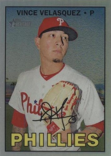 2016 Topps Heritage High Number - Vince Velasquez #THC-715