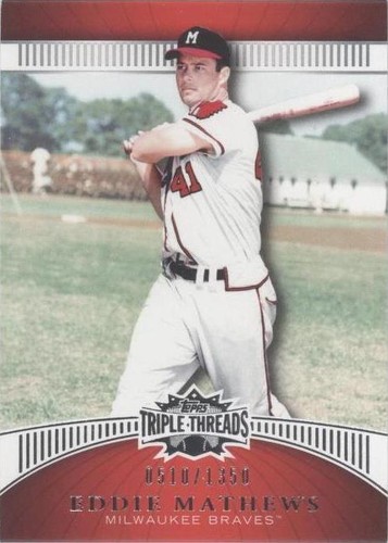 2010 Topps Triple Threads - Eddie Mathews #79