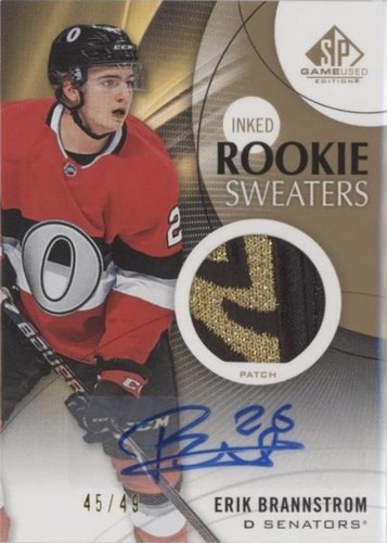 2019-20 Upper Deck SP Game Used - Erik Brannstrom #RS-EB
