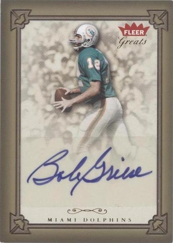 2004 Fleer Greats Bob Griese #GBA-BG