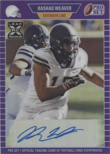 2021 Leaf Pro Set Metal Rashad Weaver #PA-RW1