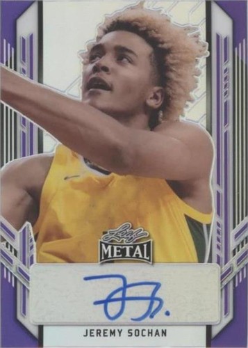 2021-22 Leaf Metal - Jeremy Sochan #PA-JS1
