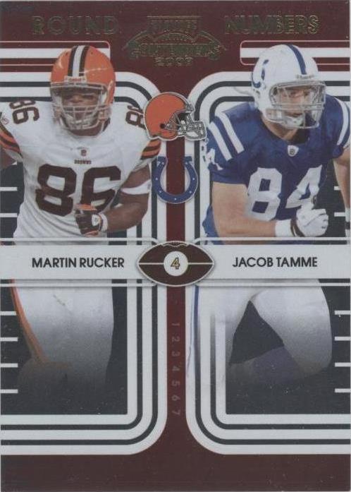 2008 Playoff Contenders Jacob Tamme Martin Rucker #25