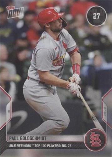 2022 Topps Now MLB Network Top 100 Players - Paul Goldschmidt #T-27
