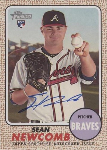 2017 Topps Heritage High Number - Sean Newcomb #ROA-SN