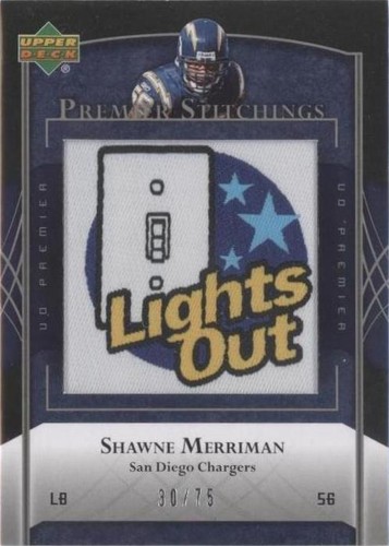 2007 UD Premier Shawne Merriman #PS-97