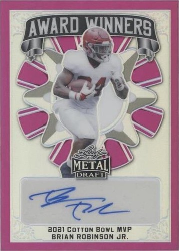 2022 Leaf Metal Draft Brian Robinson Jr. #AW-BRJ