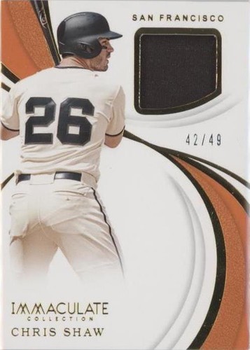 2019 Panini Immaculate Collection - Chris Shaw #IS-CH