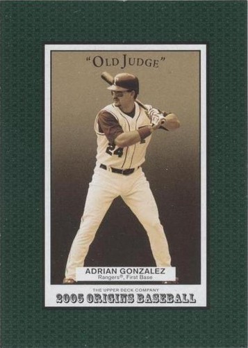 2005 Upper Deck Origins - Adrian Gonzalez #177