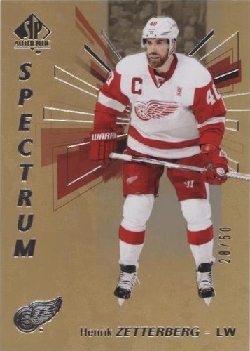 2016-17 SP Authentic - Henrik Zetterberg #S-25