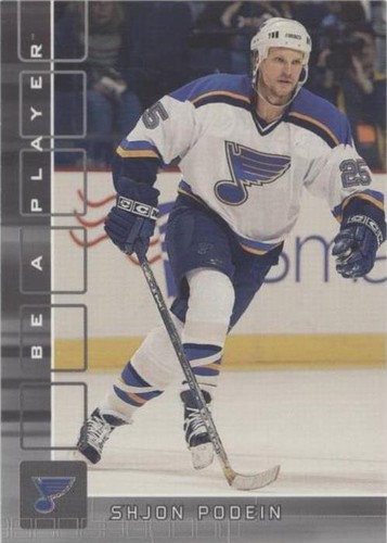 2001-02 In the Game Be A Player Memorabilia - Shjon Podein #499