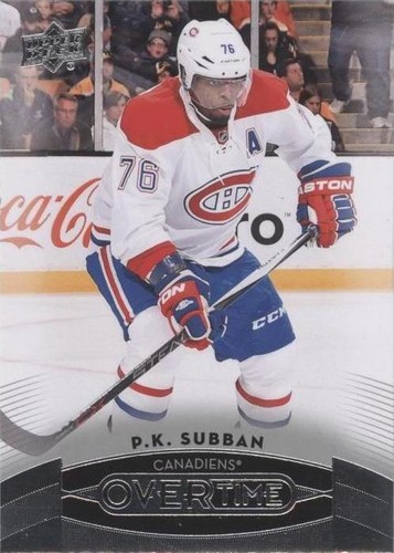 2015-16 Upper Deck GTS Overtime - P. K. Subban #65
