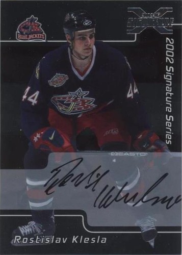 2002-03 In the Game Be A Player Signature Series - Rostislav Klesla #008