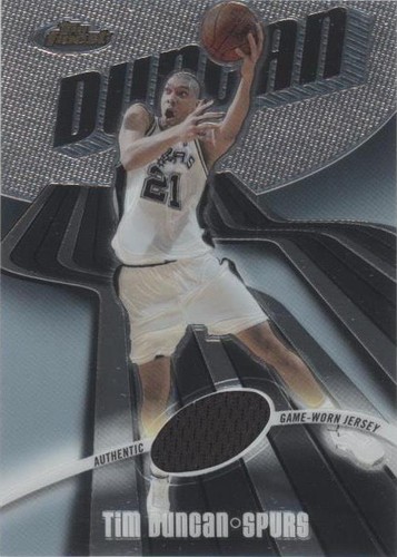2003-04 Topps Finest - Tim Duncan #129