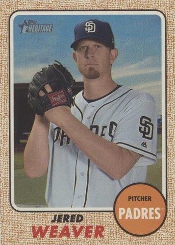 2017 Topps Heritage High Number - Jered Weaver #578