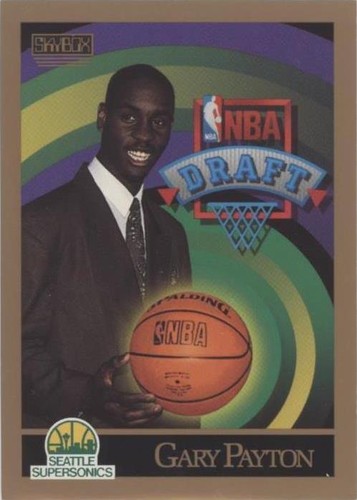 1990-91 GARY PAYTON NBA HOOPS DRAFT PICK SONICS ROOKIE RC | eBay