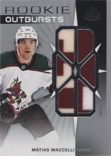2022-23 Upper Deck SP Game Used - Matias Maccelli #RO-MM