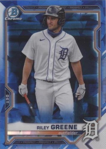 2021 Bowman Chrome Sapphire Edition - Riley Greene #BCP-188
