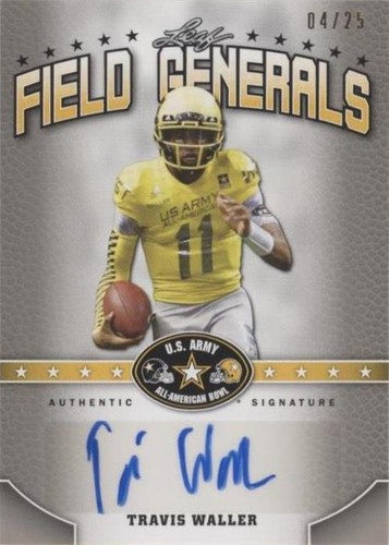 2015 Leaf U.S. Army All-American Bowl Travis Waller #FG-TW1