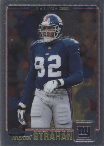 2001 Topps Chrome Michael Strahan #181