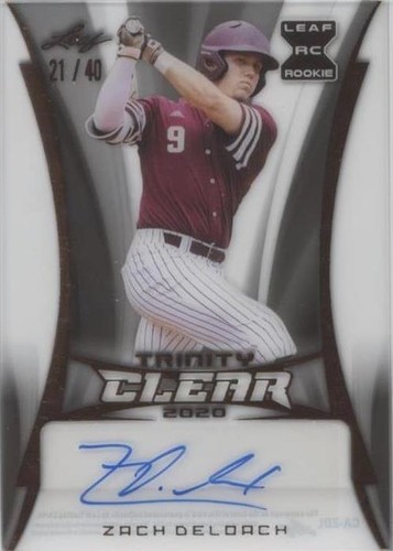 2020 Leaf Trinity - Zach DeLoach #CA-ZDL