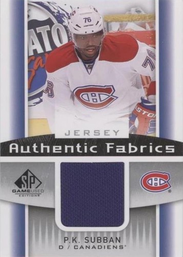 2013-14 SP Game Used Edition - P. K. Subban #AF-PS