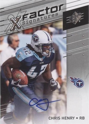 2009 SPx Chris Henry #X-CH