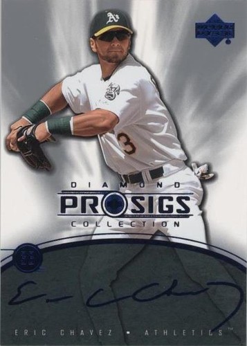 2004 Upper Deck Diamond Collection Pro Sigs - Eric Chavez #30