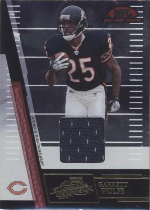2007 Playoff Absolute Memorabilia Garrett Wolfe #RJC-21