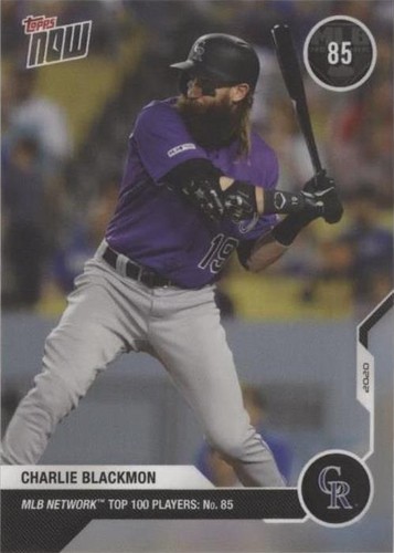 2020 Topps Now MLB Network Top 100 Players - Charlie Blackmon #MN85