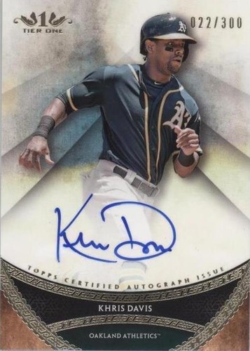 2017 Topps Tier One - Khris Davis #PPA-KDA