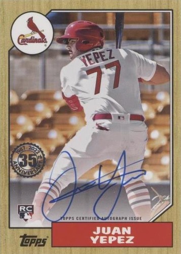 2022 Topps Series 2 - Juan Yepez #87BA-JY