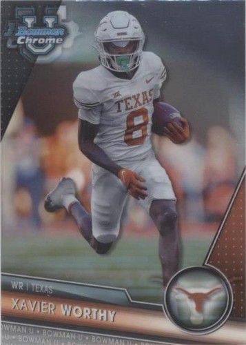 2023 Bowman University Chrome Xavier Worthy #155