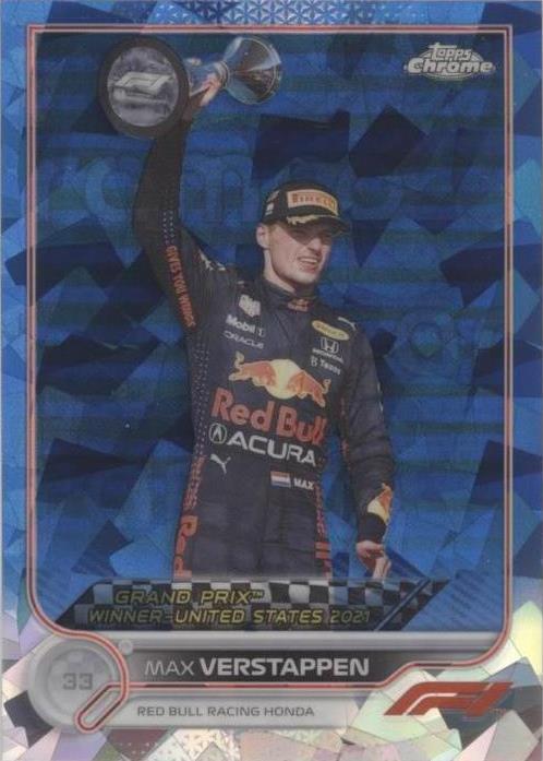 2022 Topps Chrome Sapphire Edition Formula 1 - Grand Prix Winners #167 Max Verstappen