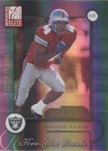 2001 Donruss Elite Ken-Yon Rambo #146