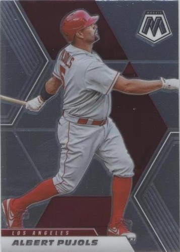 2021 Panini Mosaic #10 ALBERT PUJOLS Orange Prizm Refractor St
