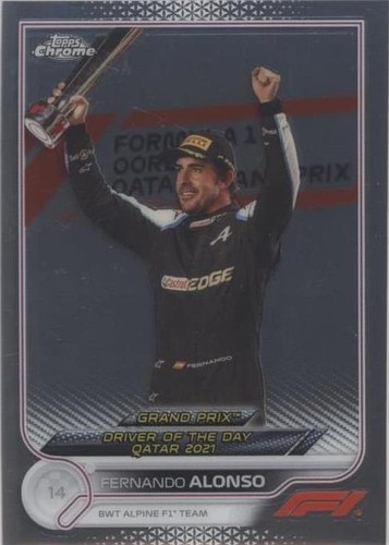 2022 Topps Chrome Formula 1 - Fernando Alonso #191