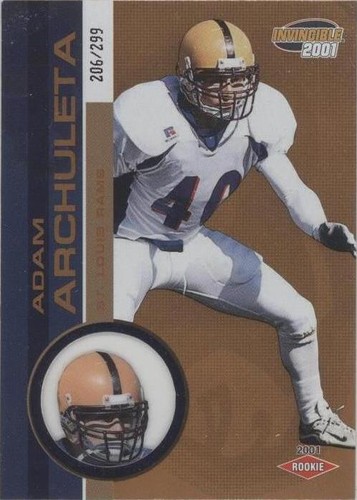 2001 Pacific Invincible Adam Archuleta #287