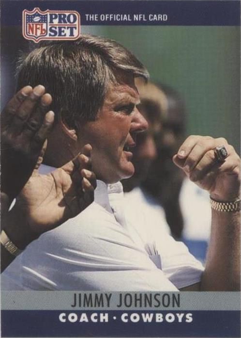 1990 Pro Set FACT Cincinnati Jimmy Johnson #85