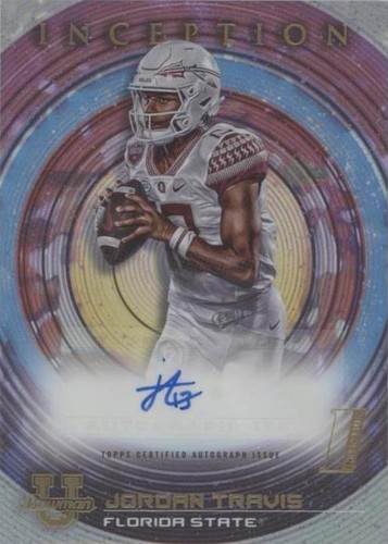 2022-23 Bowman Inception University Jordan Travis #BIA-JTS