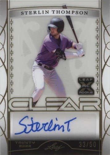 2022 Leaf Trinity - Sterlin Thompson #CA-JDL