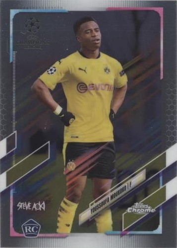 2020-21 Topps Chrome X Steve Aoki UCL Youssoufa Moukoko #55