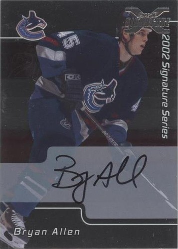 2002-03 In the Game Be A Player Signature Series - Bryan Allen #077