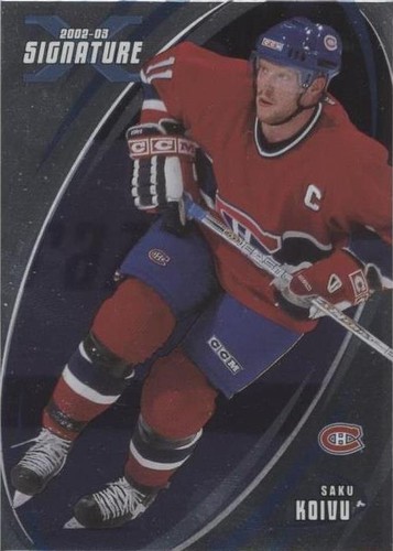 2002-03 In the Game Be A Player Signature Series - Saku Koivu #130